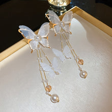 Load image into Gallery viewer, Elegant Butterfly Tassel Earrings
