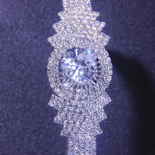 Load image into Gallery viewer, Bling Crystal Heart Bangle Bracelet
