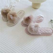 Load image into Gallery viewer, New Fish Mouth Fringed Ball Slippers
