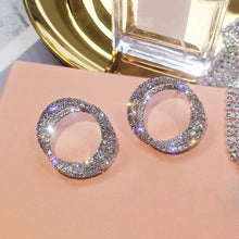 Load image into Gallery viewer, Luxury Micro Paved Dazzling Classic Women Stud Earrings Silver

