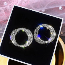 Load image into Gallery viewer, Luxury Micro Paved Dazzling Classic Women Stud Earrings Silver
