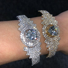 Load image into Gallery viewer, Bling Crystal Heart Bangle Bracelet
