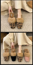 Load image into Gallery viewer, Hairy  High-heeled Warm Square Slippers
