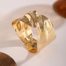 Load image into Gallery viewer, Hollow Out Wide Cuff Bracelet Leaves Shape
