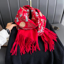 Load image into Gallery viewer, Cashmere Scarf Embroidery
