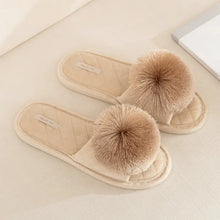 Load image into Gallery viewer, New Fish Mouth Fringed Ball Slippers
