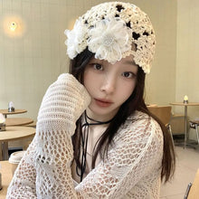 Load image into Gallery viewer, Knitted Hat Hollowed Out Knitted Hat
