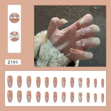 Load image into Gallery viewer, 24Pcs Medium Long Acrylic  Press On Nail
