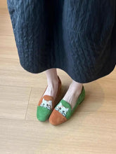 Load image into Gallery viewer, Cat Embroidery Slippersies

