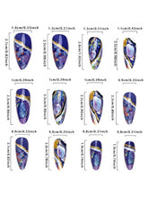 Load image into Gallery viewer, Stunning Amber-patterned Press on Nails for Effortless Beauty
