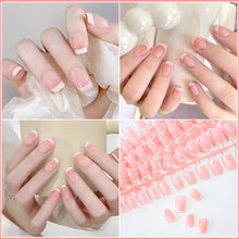 Load image into Gallery viewer, 120Pcs French Nude Pink Almond Press-On Nails
