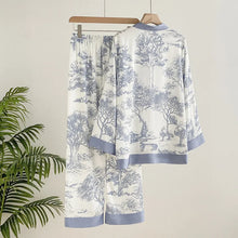 Load image into Gallery viewer, Ice Silk Print Fashion Women Pajama
