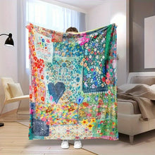 Load image into Gallery viewer, Heart Print Blanket
