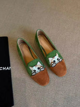 Load image into Gallery viewer, Cat Embroidery Slippersies
