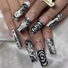 Load image into Gallery viewer, 24Pcs Horror Comic Tomie Press on Nails

