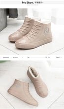 Load image into Gallery viewer, Warm Womens Rain Shoes With Fur
