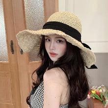 Load image into Gallery viewer, Women Straw Hat Big Brim
