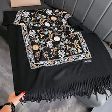 Load image into Gallery viewer, Cashmere Scarf Embroidery
