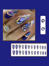 Load image into Gallery viewer, Stunning Amber-patterned Press on Nails for Effortless Beauty
