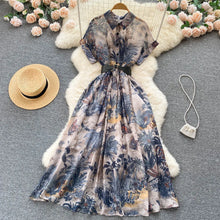 Load image into Gallery viewer, French Retro Shirt Dress
