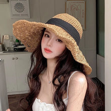 Load image into Gallery viewer, Women Straw Hat Big Brim
