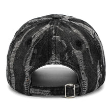 Load image into Gallery viewer, Vintage distressed washed denim baseball cap
