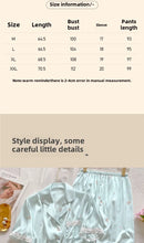 Load image into Gallery viewer, Bear Print Pajamas  Cool Ice Silk Short Sleeve
