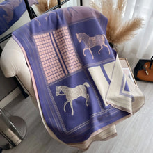 Load image into Gallery viewer, Pashmina Shawls Horse Print Scarf
