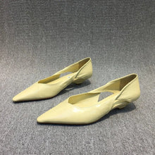 Load image into Gallery viewer, Moccasins Blue Low Heel Elegant Pointed Toe Shoes

