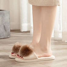 Load image into Gallery viewer, New Fish Mouth Fringed Ball Slippers
