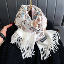 Load image into Gallery viewer, Cashmere Scarf Embroidery
