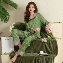 Load image into Gallery viewer, Green Cardigan Pajamas
