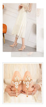 Load image into Gallery viewer, Metal Flower High Heels  Luxury Sexy Pointed Women&#39;s Shoes
