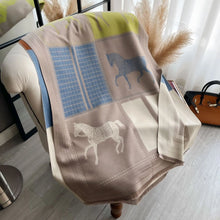 Load image into Gallery viewer, Pashmina Shawls Horse Print Scarf
