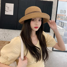 Load image into Gallery viewer, Wide Brim Straw Hat
