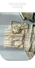 Load image into Gallery viewer, Contrast-Striped Ice-Silk Pyjamas
