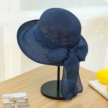 Load image into Gallery viewer, Wide Brim Straw Hat

