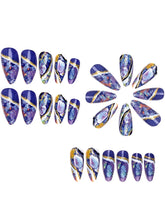 Load image into Gallery viewer, Stunning Amber-patterned Press on Nails for Effortless Beauty
