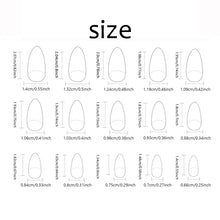 Load image into Gallery viewer, 30 pieces of short almond shaped press on nails
