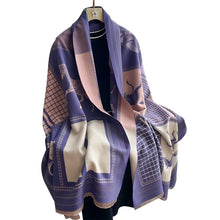 Load image into Gallery viewer, Pashmina Shawls Horse Print Scarf
