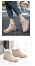 Load image into Gallery viewer, Warm Womens Rain Shoes With Fur
