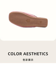 Load image into Gallery viewer, Luxury Silk Print Design Flat Slippers Women Sweet Butterfly Knot Decoration Modern Slippers Comfortable Elegant Home Slippers
