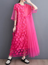 Load image into Gallery viewer, Spliced Polka Dot Vintage Dresses
