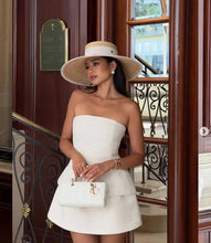 Load image into Gallery viewer, Summer straw hat black edging

