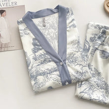 Load image into Gallery viewer, Ice Silk Print Fashion Women Pajama
