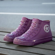 Load image into Gallery viewer, Warm Womens Rain Shoes With Fur
