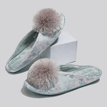 Load image into Gallery viewer, Satin Embroidery Flat Slippers
