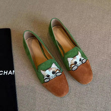 Load image into Gallery viewer, Cat Embroidery Slippersies
