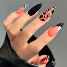 Load image into Gallery viewer, 24pcs Glitter Pink Sequins  Halloween  Press on Nails
