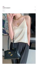 Load image into Gallery viewer, 100 silk real  slim v-neck  camisole
